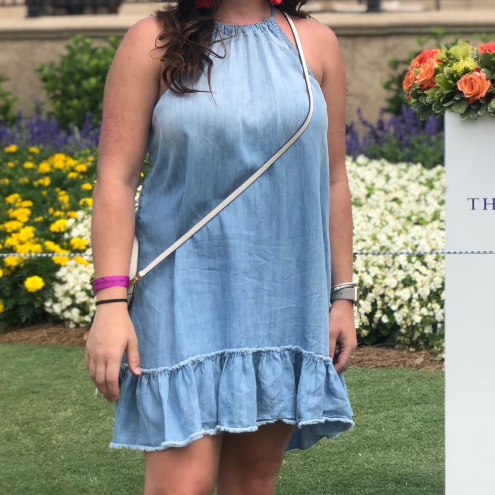 Bella Dahl Chambray Halter Dress